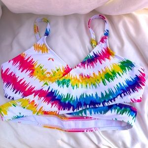 NWOT 12-13 girls Tie dye bikini- 3 piece‎ set with coverup skirt